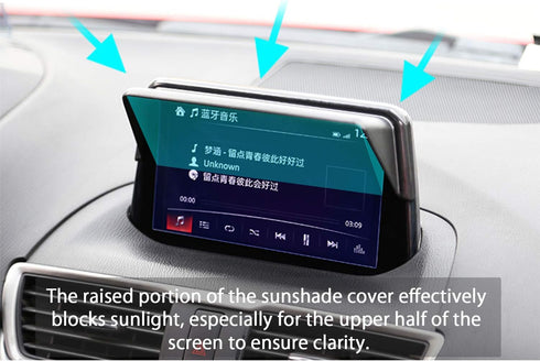 LFOTPP Vehicle Navigator Sunshade Visor for 2016-2021 Mazda CX-3, Mazda MX-5 Miata(2016-2023), Mazda 3(2014-2016),oyota Yaris(2018-2020),Fiat 124 ...