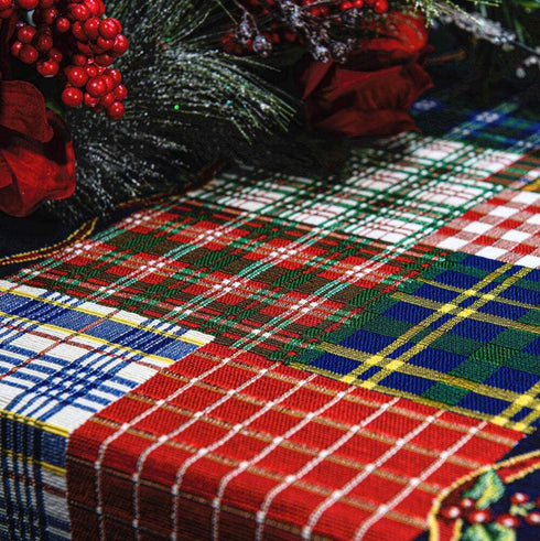 Homvare Christmas Table Setting Full Length Runner for Holiday Dinner, Friends & Family Gathering, Festivities, Cocktail Parties, Home Décor, Wove...