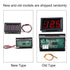 3 Wire Voltmeter DC 0-100V Mini Voltage Measuring 0.56" LED Display Digital Volt Panel Meter with Reverse (Red)...