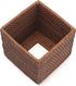 Rattan Tissue Box Cover Natural Woven Facial Napkin Holder Square (Honey Brown, 5.5x5.5x5.9 Inch)...
