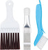 Air Conditioner Condenser Fin Cleaning Brush 3 Pieces,Stainless Steel Straightener Coil Comb Brush,Refrigerator Coil Cleaning Whisk Brush Tool Set...