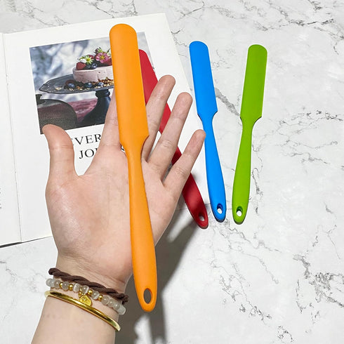 4 Pcs Silicone Spatula Set Heat Resistant Cake Cream Butter Spatulas Mixing Batter Scraper Non-Stick Flexible Baking Cooking Tool...