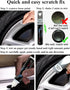 SYOAUTO Stiletto Gray Rim Touch Up Paint For Tesla Model 3 18" Aero Wheel Touch Up Paint Pen Tip and Brush 2 in 1 Rim Scratch Repair Wheel Curb Ra...