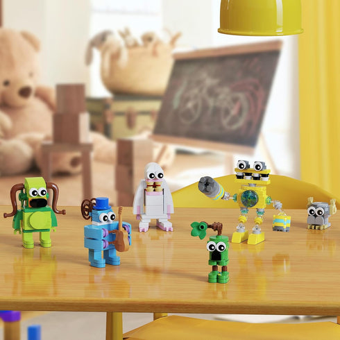 Singing Building Set, Monsters Action Figure Game Toy Collectible Decoration Building Toy, Great Gift for Fans, Boys and Girls 6+ Years Old (242 P...