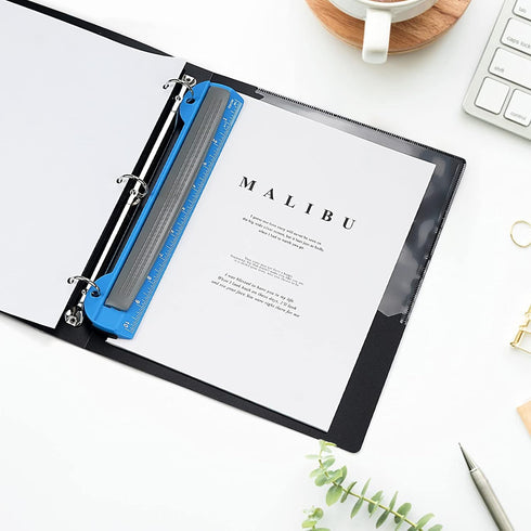 Eagle 3 Hole Punch, Portable Ring Binder 3 Hole Punch, Paper Puncher with Integrated Ruler, 5 Sheets Capacity, for Ring Binders, Office and School...
