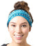 RiptGear Stretch Sport Headband for Women (Tribal Blue) — Made of Non-Slip Sweat Wicking Fabric — Great for Yoga, Running or The Gym — Soft Headba...