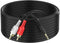 3.5mm to 2 Male RCA Cable - 6FT Stereo Audio Adapter Braided Hi-Fi Sound Auxiliary Y Splitter, Metal Shell Shielded Aux RCA Y Cord Compatible with...