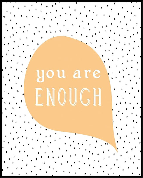 Posterizer 1 pcs-Positive Affirmations For Kids-you are enough-Motivational & Inspirational Art Gift for Men Women Entrepreneur Teens Decor for ...