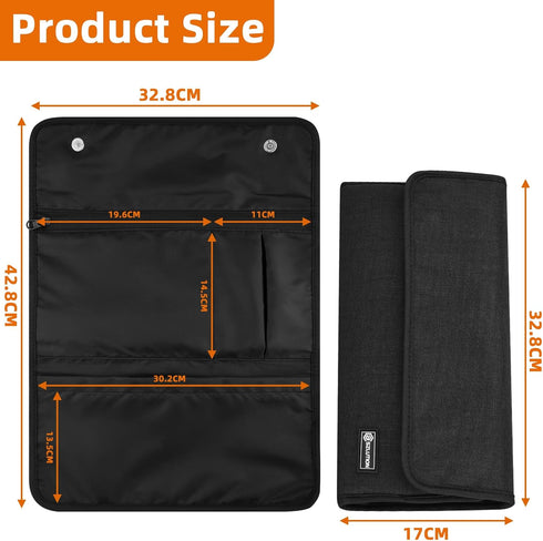 Travel Case Compatible with Apple Magic Keyboard + Magic Trackpad + Magic Mouse, Magic Keyboard Accessories Sleeve Case (Black)...