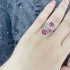 Shiny Diamond Teardrop Open Statement Ring for Women Girls Rhinestone CZ Crystal Leaf Climber Wrap Finger Band Engagement Promise Rings Bands Fash...