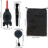 Lens Cleaning Kit Contains 2 Pcs Rubber Rocket Air Blower Duster, Lens Cleaning Pen, Blower Brush Dust Cleaner and Carrying Pouch, for Lens, Camer...
