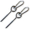 Hammock Hanging kit by Maky Outdoors. Heavy Duty - Load Capacity 600 lb. Hammock Hooks and carabiners for Hammock Stand, Yoga hammocks, Swing, Cha...