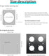 QIANRENON USB 3.0 Socket Dual USB Panel Mount Solderless Connector, USB 3.0 Female to Female Coupler Socket USB Panel Mount Pass Through Adapte fo...