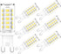 G9 LED Light Bulb 4W, 40 Watt G9 Halogen Equivalent, 6000K Daylight White, G9 Bi Pin Base Bulbs for Chandeliers, 360° Beam Angle, 120V, 370LM, CRI...