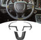 CheroCar Steering Wheel Interior Decoration Trim Kits Panel Cover for 2014-2021 Jeep Grand Cherokee, for 2015-2021 Dodge Challenger/Charger, for 2...