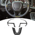 CheroCar Steering Wheel Interior Decoration Trim Kits Panel Cover for 2014-2021 Jeep Grand Cherokee, for 2015-2021 Dodge Challenger/Charger, for 2...