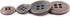 Bezelry Antique Copper Concave Metal Hole Blazer Button Set. 6 Pcs of 23mm, 8 Pcs of 15mm...