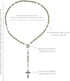 Nazareth Store Pearl Beads Rosary Miraculous Prayer Necklace Strong Metal Mystery Beaded Rosary for Men & Women...