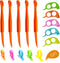 Orange Peeler Set Cosmer Orange Peeler Easy Open Citrus Lemon Citrus Peel Cutter Vegetable Slicer Fruit Tools Kitchen Gadgets (15 Pack Colorful)...