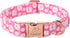 Dog Collars Summer Pink Daisy Flower Dog Collar with Safety Metal Buckle Adjustable Puppy Collars for Small Medium Large Dog,Boy&Girl Dog Collar G...