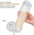 Pancake Batter Dispenser Pen, Easy Squeeze Bottle Baking Drip Proof Silicone Nozzle and Measurement Marker Plastic Condiment Bottles Pancakes, Waf...