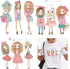 Hot Beautiful Girls Iron on Patches 3Pcs Legt Friends Fashion Girls Heat Transfer Stickers Decals for Girl Women T-Shirt Jeans Backpacks Families ...