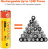 1.2V AA Rechargeable Batteries 8 Pack 2800mAh High Capacity NiMH Battery with Long Lasting Power,1200cycles...