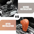 1 PC Car Gear Shift Cover Replacement, Breathable Leather Design, Soft Durable Vehicle Gear Shifter Decor, Universal Waterproof Automotive Shifter...