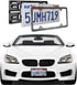 Aootf Front License Plate Mounting Kit-Universal Front Plate Holder Adapter Bumper Bracket & Carbon Fiber Style License Plate Frame, Anti-Theft Sc...