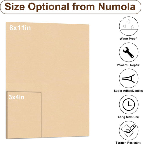 Numola Leather Repair Patch 8×11 inch Self-Adhesive Leather Repair Tape, Scratch/Holes Vinyl Repair Kit for Couch, Car Seat, Sofas, DIY Furniture ...