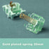 GATERON Cap Anniversary Keyboard Switches, Blue Green Color Pre-lubed Compatible for Gaming MX Mechanical Keyboard RGB SMD LED 5 Pin Linear Key Sw...