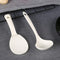 1pcs Standing Rice Paddle and 1pcs Soup Spoons, Non-Stick Rice Spoon, Stand-up Serving Rice Spatula Household Kitchen Tools, White...