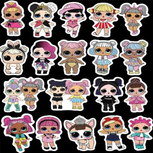 50pcs Surprise! Vinyl Waterproof Stickers for Car, Laptop, Luggage, Skateboard, Motorcycle, Bicycle Decal Graffiti Patches...