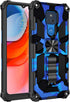 Military Grade Moto G Play Case 2021 - Drop Tested, Built-in Kickstand, Magnetic Car Mount Compatible, Camouflage Deep Blue...