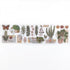Washi Stickers, Fecsam Watercolor Scrapbook Stickers(6 Sheets, 115pcs), Flower, Leaf, Butterfly, Wax Seal Sticker for Scrapbooking Supplies, Journ...