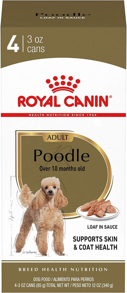 Royal Canin Poodle Adult Breed Specific Wet Dog Food, 3 oz. can...
