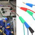 5Pcs Dual 4mm Banana Plug 5 Colors Multimeter Test Leads Lead Wire Silicone Pluggable Cable Wire for Laboratory Electric Testing 100cm...