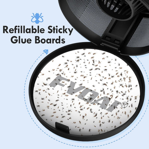 Sticky Glue Board for Zap T3 H3 M3 Pro Fly Traps(Pack of 10)...