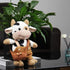 Cow Cattle Stuffed Animals Plush Toy 12" Large Milk Pillow Soft Cattle Plushies Cow Hug Pillow Stuffed Animals Doll for Boys and Girls (D: Brown l...