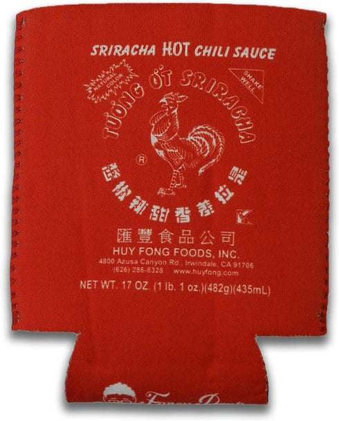 Huy Fong Sriracha Hot Chili Sauce Officially Licensed Insulated Can Cooler (Size - 12 oz.) - Great Hot Sauce Lover Gift!...