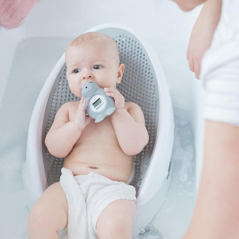 Angelcare Baby Bath & Room Thermometer - Happy Seal, Grey, BT-01-SEAL-US...
