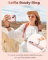 XYZ for iPhone 14 Case with Stand, Phone Case with Double Ring Kickstand, Women Girls Bling Luxury Protective Case Heart for iPhone 14, Pink...