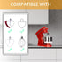 Stand Mixer Attachment Holders,4 Pack Kitchen Accessory Organizer Compatible with Kitchenaid Mixer Attachments Kitchenaid Mixer Accessories for St...