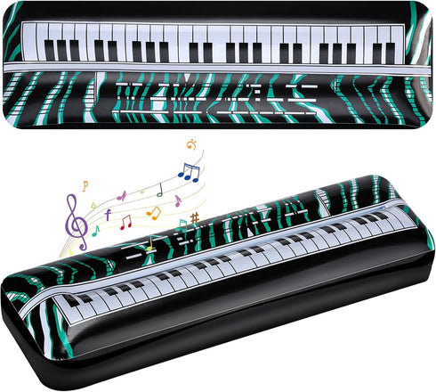 2 Pcs Inflatable Keyboard Piano Rock Star Toys Inflatable Party Props Electric Blow up Keyboard Piano Rock and Roll Party Decorations for Kids 80s...