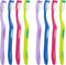 Righto Toothbrush with Elongated Neck (Family Care - Soft Bristles), 4 Colors - 8 Count (Pack of 1)...