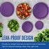 Replacement Lid for Pyrex 5" Storage Plastic Cover 2 Cup Bowl 7200-PC Purple (10-Pack)...
