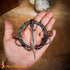 Iron Cloak Fibula with Knotted Ends Twisted Design Hand Forged Iron Functional Brooch/Clasp for Medieval Clothes LARP Cosplay Medieval Fantasy Eve...