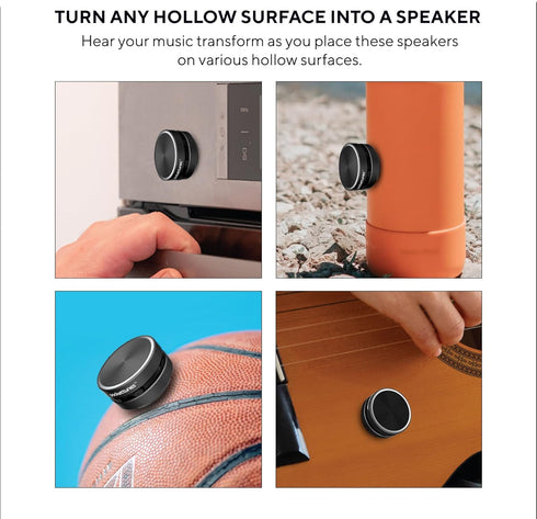 Bluetooth Speaker, Bone Conduction Portable Wireless Speaker with Louder Volume, Crystal Clear Sound, Rich Bass, Mini Music Player for Home, Outdo...