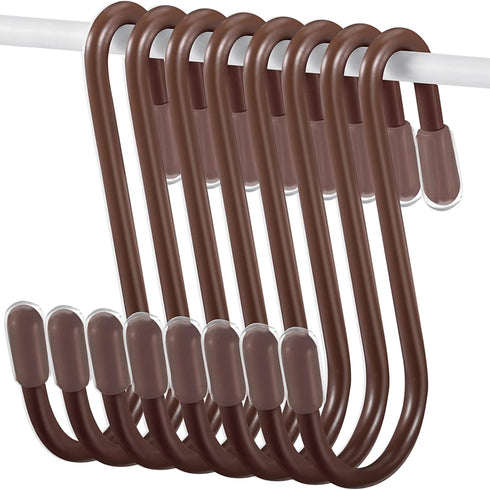 Hotop 36 Pieces S Hooks for Hanging 2.4 Inch Heavy Duty S Shaped Hook Rack Metal Non Slip Hanger for Stocking Kitchen Pot Utensils Closet Wire Bat...