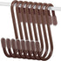 Hotop 36 Pieces S Hooks for Hanging 2.4 Inch Heavy Duty S Shaped Hook Rack Metal Non Slip Hanger for Stocking Kitchen Pot Utensils Closet Wire Bat...